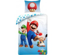 BED SET Duvet Cover SUPER MARIO in 3 Characters MARIO LUIGI TOAD Original Nintendo 140x200 POLYESTER