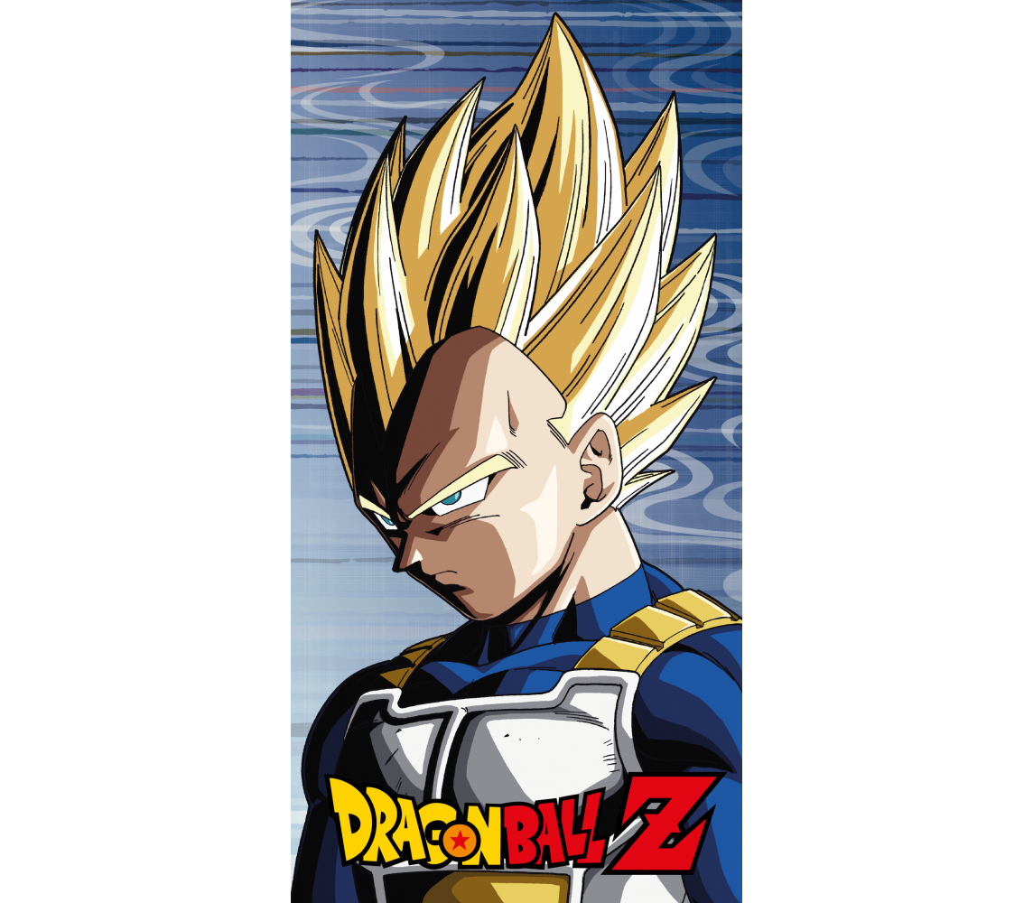 DRAGONBALL Z VEGETA SSJ Beach Bath Big Towel 70x140cm ORIGINAL Official HALANTEX