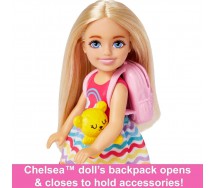 BARBIE Chelsea TRAVELLER With Dog Pup Passport Many Accessories HJY17 Mattel