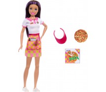 Bambola BARBIE Skipper PIZZAIOLA Con PIZZA Lavoro PIZZERIA Original MATTEL HTK36