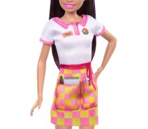 Doll BARBIE Skipper FIRST JOB With PIZZA Work PIZZERIA Original MATTEL HTK36