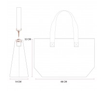 copy of MARIE Minou Gattina Micia ARISTOGATTI Borsa SHOPPER 3538 Grigio 48x32x14cm SHOPPING BAG ORIGINALE Vadobag