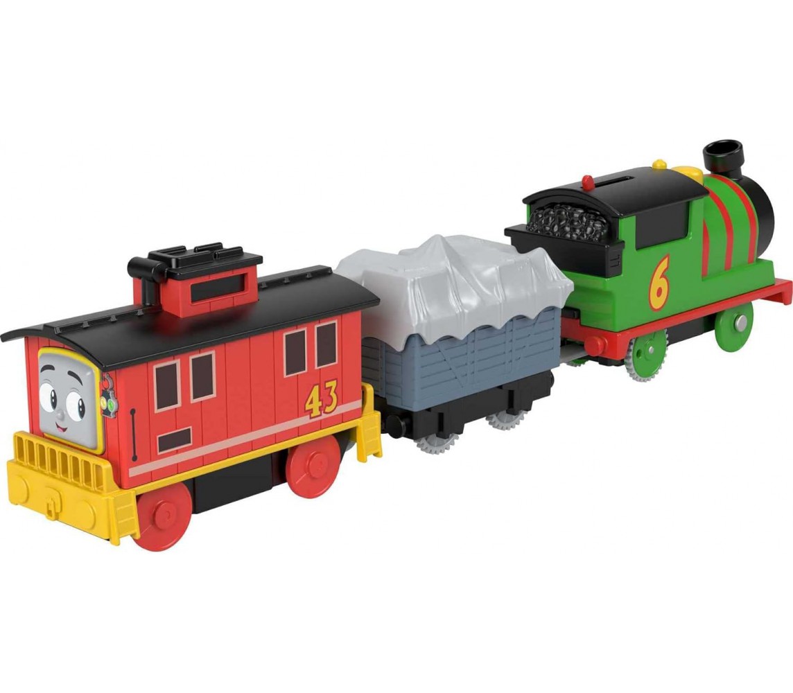 copy of Locomotiva Doppio Rimorchio Trenino THOMAS MEDIEVALE FISHER PRICE