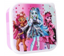 MONSTER HIGH Let's Eat! 3 Snack Box 6x12x12cm Vadobag Official Nickelodeon