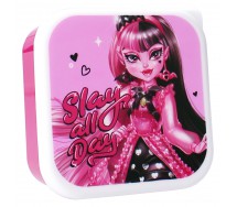 MONSTER HIGH Let's Eat! 3 Snack Box 6x12x12cm Vadobag Official Nickelodeon