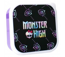 MONSTER HIGH Let's Eat! 3 Snack Box 6x12x12cm Vadobag Official Nickelodeon