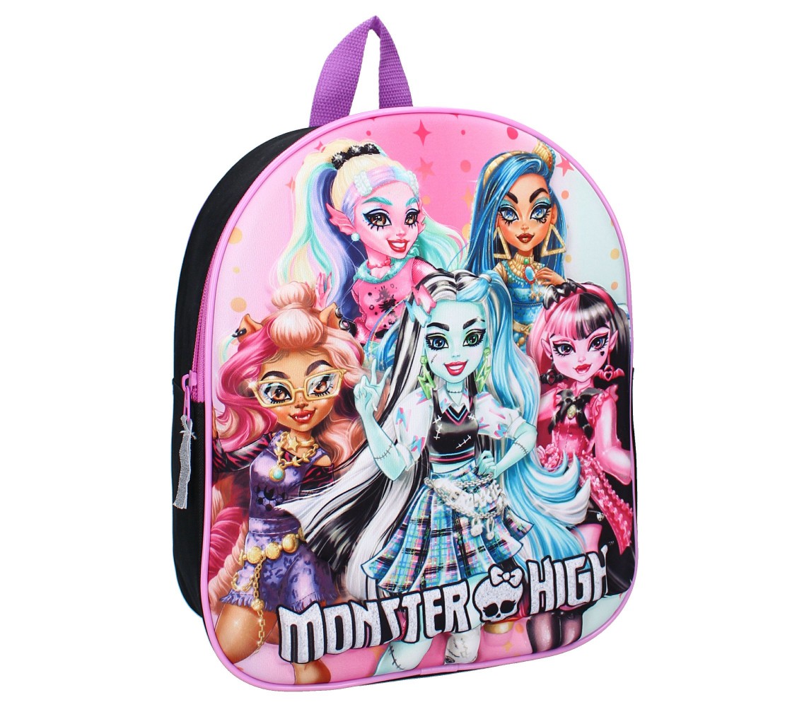 MONSTER HIGH Zaino 3D Zainetto The Boo Crew Misura 32x26x11cm Ufficiale MATTEL