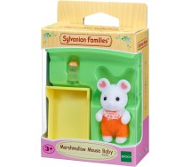 SYLVANIAN Figura BEBE Baby MARSHMALLOW Topino Mouse Topos FAMILIES Epoch 5336