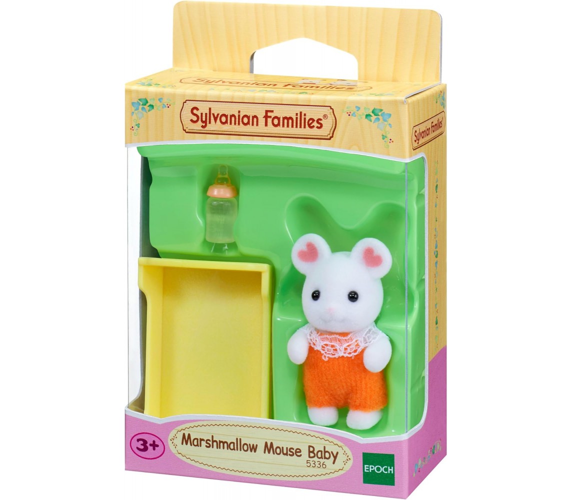SYLVANIAN Figura BEBE Baby MARSHMALLOW Topino Mouse Topos FAMILIES Epoch 5336