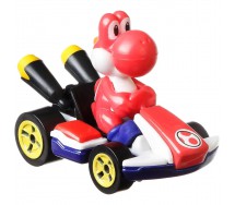 Die Cast Model RED YOSHI KART Version STANDARD From SUPER MARIO Scale 1:64 5cm Hot Wheels