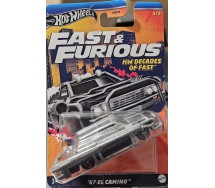 FAST FURIOUS Car Model EL CAMINO 67 Scale 1:64 8cm Hot Wheels HRW41