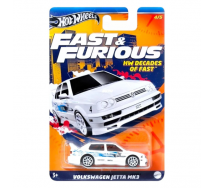 FAST FURIOUS Car Model VOLKSWAGEN JETTA MK3 Scale 1:64 8cm Hot Wheels HRW44