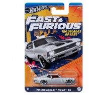 FAST FURIOUS Modello Auto CHEVROLET NOVA SS Scala 1:64 8cm Hot Wheels HRW42