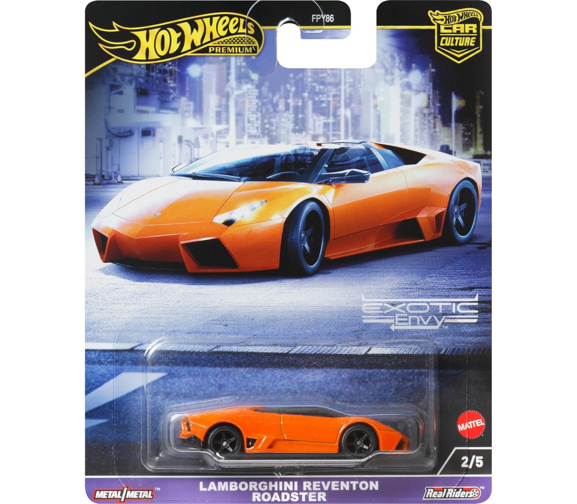 LAMBORGHINI REVENTON ROADSTER Car Model Scale 1:64 8cm Hot Wheels HKC76 DieCast