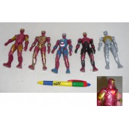 Set 5 FIGURE Action IRON MAN Varie Armature MARK con LED