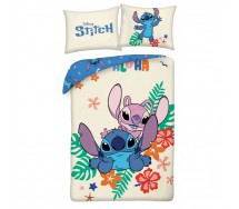 STICH ANGEL Letto SET COPRIPIUMINO 140x200cm COTONE Fiori ORIGINALE Disney Lilo