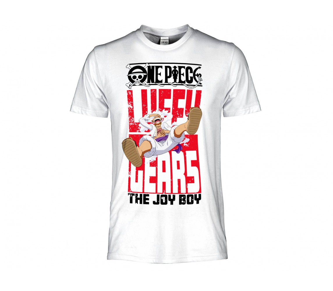ONE PIECE Monkey D. Luffy Gear5 Adult T-Shirt White Original ANIME MANGA OFFICIAL Licensed