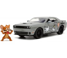 TOM JERRY Car Model DODGE CHALLENGER HELLCAT Figure Jerry 20cm 1/24 JADA