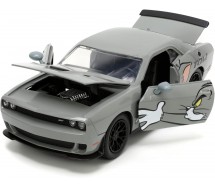 TOM JERRY Car Model DODGE CHALLENGER HELLCAT Figure Jerry 20cm 1/24 JADA