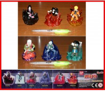 RARO Set 6 FIGURE 8cm NARUTO SHARINGAN Haku Sasuke Itachi Kakashi GASHA Bandai