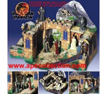 Kinder RARO DIORAMA Tedesco DAS TOR ZUM BERG Set SIGNORE ANELLI Lord Rings LOTR