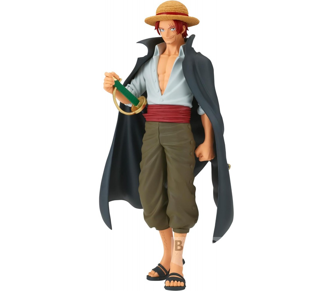 BOX ROTTO - ONE PIECE Figura SHANKS Cappello Paglia GRANDLINE MEN BANPRESTO
