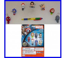 TOMY Set 7 FIGURE MARVEL CUTE SWING Danglers SPIDER MAN THOR CAP. AMERICA 