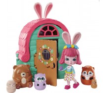 ENCHANTIMALS Playset BREE BUNNY CABIN Bunnies Pets Original MATTEL GTM47