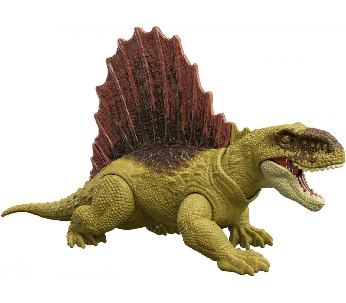 BROKEN PACKAGE Figure Dino Dinosaur DIMETRODON Jurassic World DOMINION Ferocious Pack 18cm MATTEL HDX27
