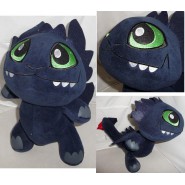 DRAGON TRAINER Peluche SDENTATO Dragone Furia Buia 30cm