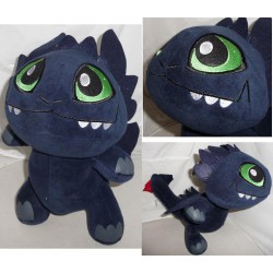 DRAGON TRAINER Peluche SDENTATO Dragone Furia Buia 30cm 