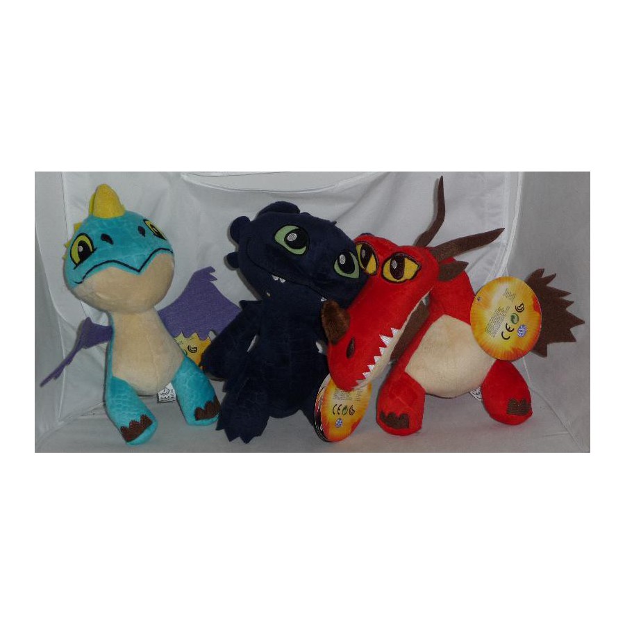 Peluche Denté (Sans Dents) - Comment Dresser Ton Dragon - Taille 30 Cm - Sous Licence Officielle