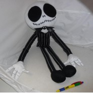 NIGHTMARE BEFORE CHRISTMAS Big XXL Plush JACK SKELLINGTON 65cm Skeletron