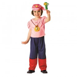 COSTUME Carnevale IZZY PIRATA Bambina RUBIE'S Jake Pirati Isola