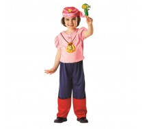 COSTUME Carnevale IZZY PIRATA Bambina RUBIE'S Jake Pirati Isola