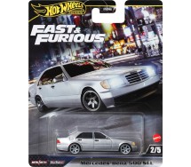 FAST AND FURIOUS Die Cast Car Model MERCEDES BENZ 500 SEL Scale 1:64 6cm HotWheels HRT94