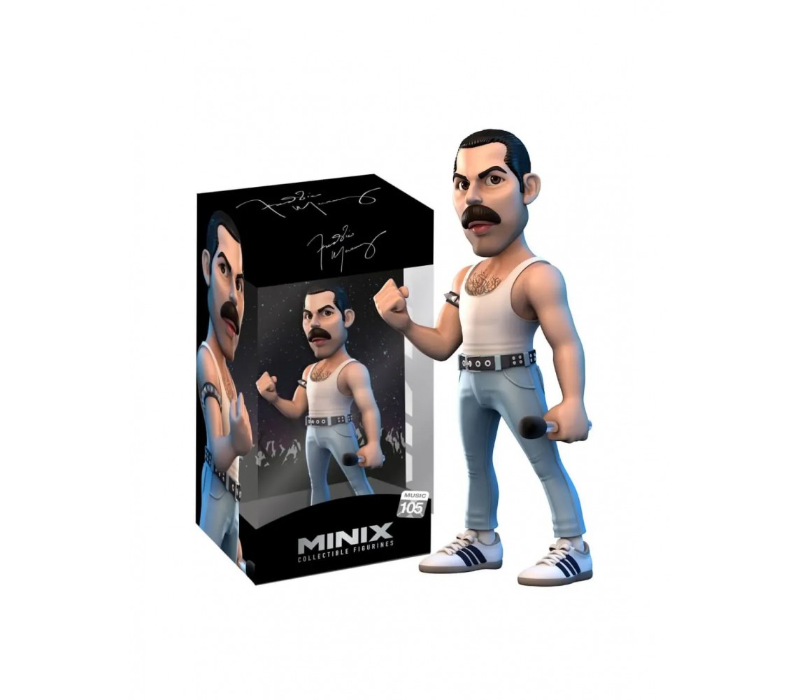 FREDDIE MERCURY Queen FIGURE Statue 12cm Original MINIX Serie MUSIC 105