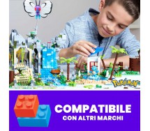 copy of Playset POKEMON Figure 10cm ESPEON e UMBREON 125 Pezzi ORIGINALE Mega Construx Bloks HGC21