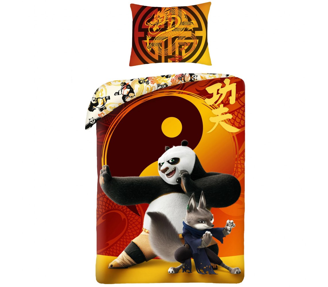 KUNG FU PANDA 4  Warrior PO and ZHEN Duvet Cover 140x200cm 100% Cotton ORIGINAL