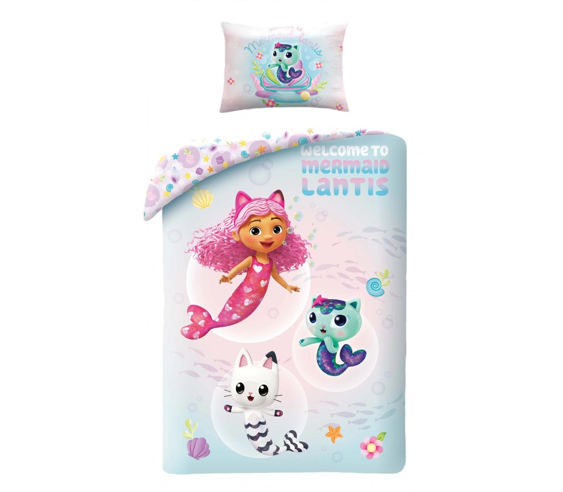 BED Set GABBY'S DOLLHOUSE Cotton Baby DUVET COVER 100x135cm Original NETFLIX