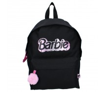 Backpack BARBIE Live Your Dreams BLACK 37x26x12cm School Sport ORIGINAL Official Vadobag