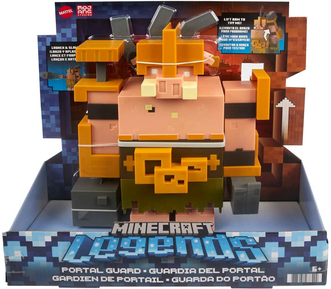 copy of MINECRAFT Playset Blocchetti STEVE E ARMORED HORSE Originale MATTEL HDV39