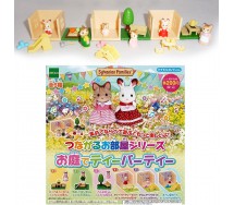 SYLVANIAN FAMILY Set 6 Trading Figures MINI DIORAMA Originali EPOCH JAPAN