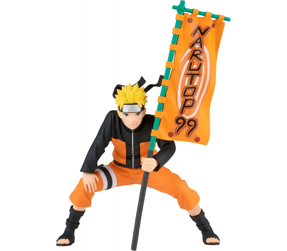 copy of Figura UZUMAKI NARUTO Vol 3 Oro Dorato Fiamme VIBRATION STARS 17cm BANPRESTO