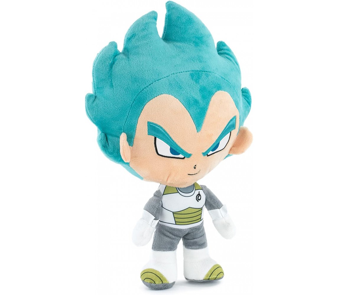 DRAGON BALL VEGETA Super Saiyan GOD Peluche 22cm Dragonball ORIGINALE