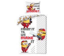 Cattivissimo Me 4 MINIONS Set Letto COPRIPIUMINO 140x200cm e FEDERA Poliestere