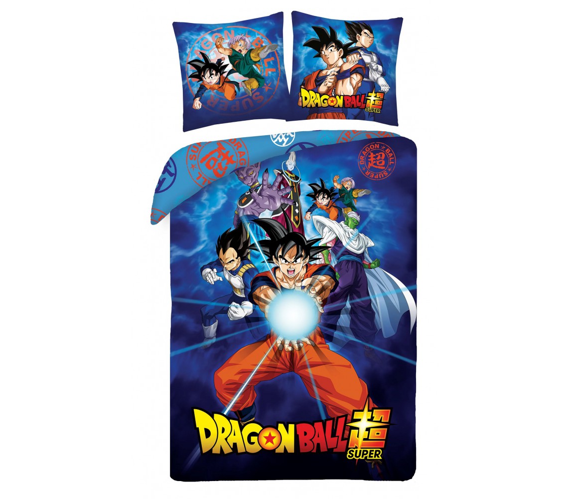 copy of Set Letto DRAGONBALL Z PROTAGONISTI Goku Piccolo Copripiumino 140x200 COTONE con SACCA