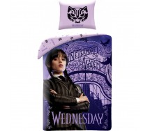 WEDNESDAY Addams SINGLE BED SET  DUVET COVER 140x200cm Cotton OFFICIAL DESPICABLE ME Halantex