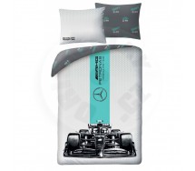 MERCEDES Formula 1 Set Letto COPRIPIUMINO 140x200cm Cotone HAMILTON