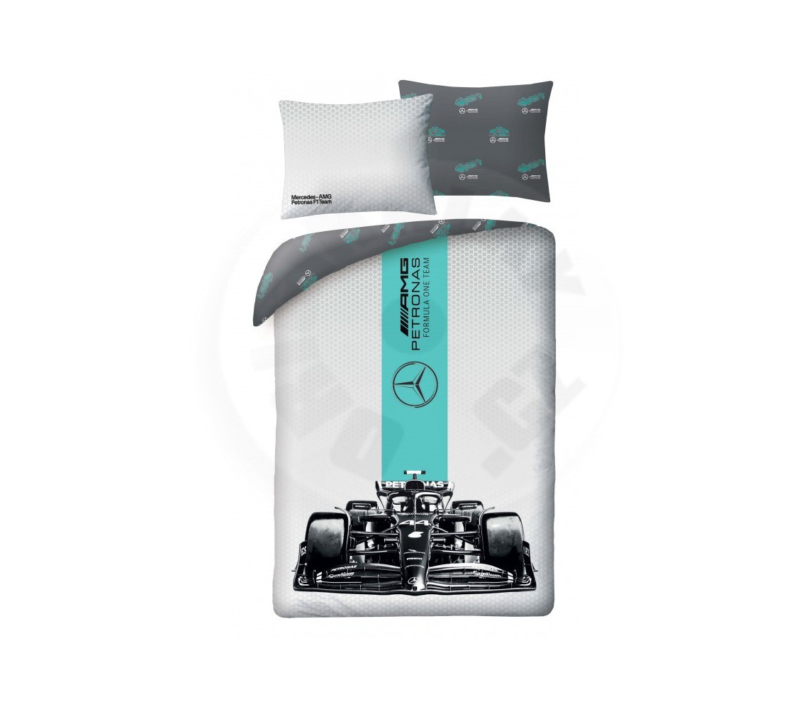 MERCEDES Formula 1 Set Letto COPRIPIUMINO 140x200cm Cotone HAMILTON